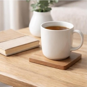 Posavasos de Madera Elegantes y Populares, Portavasos Multiusos, Base para Tazas de Té, Posavasos de Madera, Decoración Moderna y de Lujo para Cafetería, Restaurante y Hogar - Product Image 2