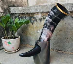 buffalo horn drinking horn hand made <b>drinkware</b> <b>accessories</b> - Product Image 1