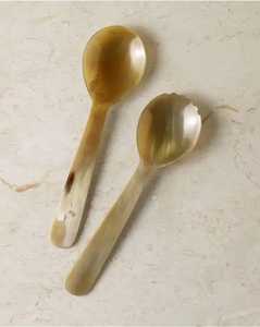 Cuillère ronde en corne de buffle, faite à la main, écologique, décoration de mariage et cadeau artisanal, objet décoratif - Product Image 4