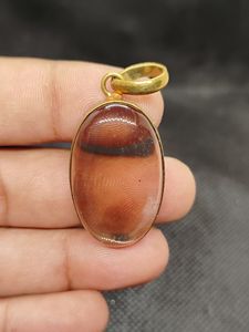 Collar de Latón Vintage con Cuarzo Ahumado Fino Hecho a Mano para Mujer, Colgante de Piedras Preciosas Naturales Surtidas de Moda para Fiestas, Cristiano - Product Image 4