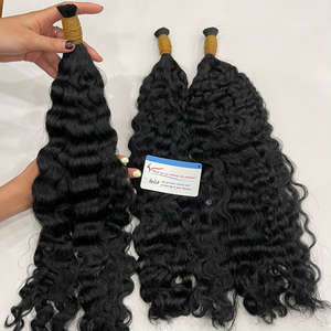 Extensions de cheveux bouclés en vrac de qualité supérieure 2026, super double drawn, couleur noire, 100 % cheveux humains vierges vietnamiens - Product Image 6
