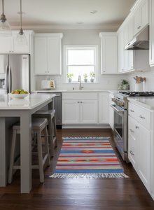 Tapis/chemins de table en coton pelucheux à motifs floraux faits à la main, design moderne, lavables, réversibles, pour la maison et les voyages, personnalisables - Product Image 2