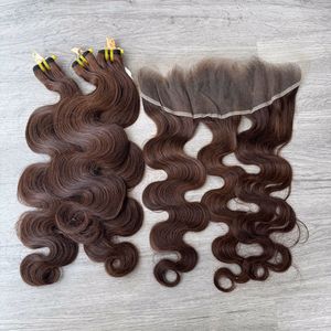 ผมต่อแบบหยักศกสุดหรูผมแท้สีม่วงจากเวียดนามสีน้ำตาลบริสุทธิ์ - Product Image 1