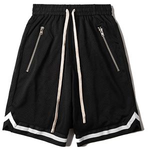 กางเกงขาสั้นออกกำลังกายระบายอากาศได้ดีแห้งเร็วสำหรับฤดูร้อนของผู้ชายกางเกงวิ่งขนาดใหญ่มีลวดลายสีพื้นแบบลำลอง - Product Image 3