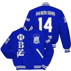 Chaqueta Varsity Personalizada de Alta Calidad para Hombre, Sublimada, Bordada, de Lona Satinada, Transpirable, de Secado Rápido, Anti-UV, Estilo Griego - Product Image 1