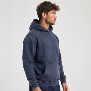 Sweat à capuche délavé au soleil, design oversize, 100% coton, séchage rapide, respirant, personnalisable, moderne – L'indispensable élégant pour votre garde-robe hivernale décontractée - Product Image 3