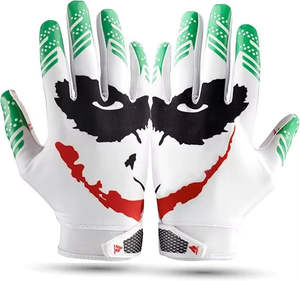 Guantes de Fútbol Americano Juveniles al por Mayor, de Látex y Cuero Sintético, Impermeables, Transpirables, con Pantalla Táctil, de Alta Calidad - Product Image 1