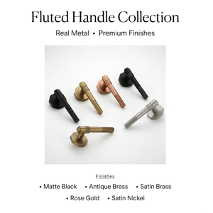 Heavy Duty Marble <b>Mortise</b> Door Handle <b>Set</b> | Luxury Stainless Steel Antique Graphite Black & PVD Gold Finish for Commercial Doors - Product Image 4