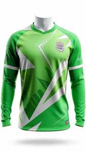 เสื้อเจอร์ซีย์แบบซับลิเมชั่นสั่งทำพิเศษ แขนยาว ทรงปกติ ผลิตจากโพลีเอสเตอร์ 100% สำหรับการแข่งขันและฝึกซ้อม ระบายอากาศได้ดี เหมาะสำหรับผู้ใหญ่ - Product Image 2