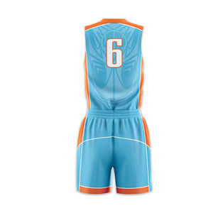 Vente en gros de maillots de basket-ball unisexes de haute qualité, 100% polyester respirant, taille plus, design personnalisé sublimé, n'importe quel nom et numéro - Product Image 3