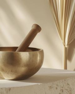 Bol chantant pour la méditation profonde et la relaxation avec baguette de frappe, adapté à la musique de guérison des chakras - Product Image 3