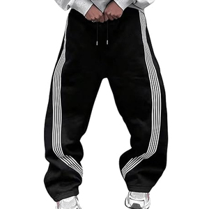 Unisex Baggy <b>Pants</b> Loose Fit Streetwear Wide Leg Sweatpants Custom Printing Embroidery OEM Supplier - Product Image 2