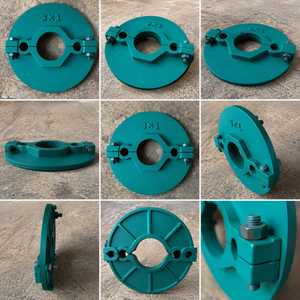 Collier de serrage pour tuyau en acier de 3 po x 1 po avec finition en zinc bleu pour machine à fileter les tuyaux - Product Image 2