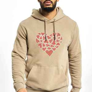 Sweat à capuche pour homme avec logo sur le devant, 100% coton molletonné, respirant, coupe classique, mode décontractée d'hiver - Product Image 1