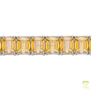 Hip Hop 925 Sterling <b>Silver</b> Rose Gold Classic Tennis <b>Bracelet</b> Waterproof Moissanite Diamond High Quality Jewelry Unisex Parties - Product Image 2