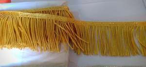 Yellow Polyester <b>Braided</b> Fringe Trim for Garment Decoration Handmade Uniform <b>Accessory</b> - Product Image 2