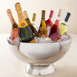 Eco-Friendly Stainless Steel Floral Pattern Dinnerware Ice Bowl for Wine and Beer Bottles Sustainable Giveaway 5L Capacity - Product Image 4