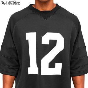 Maillot de football américain noir de bonne qualité, nouvelle arrivée, confortable, service OEM ODM, produit classique et tendance, meilleur fournisseur - Product Image 5
