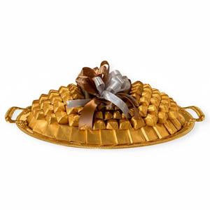 Plateau à chocolat en métal argenté de qualité supérieure, plateau de service, vaisselle, support pour bonbons et desserts, pour fournitures hôtelières et décoration intérieure - Product Image 4