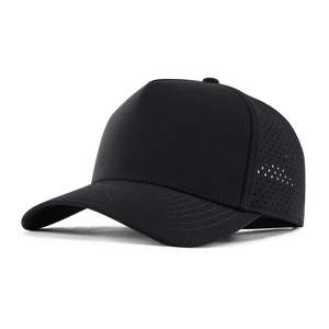 Gorra de Béisbol Unisex Azul Marino de Malla con Logotipo de Goma Blanca en Relieve, Ajustable, Estilo Casual - Product Image 1