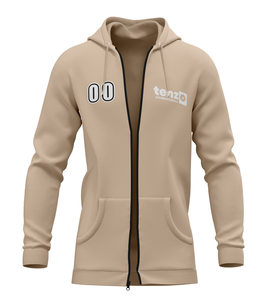 Sudadera con capucha y cremallera de lana gruesa para hombre, sudadera cálida de invierno con cremallera completa, estampado informal, ropa de calle, prendas de vestir exteriores de punto lavado - Product Image 5