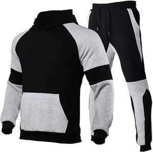 Ensemble de survêtement décontracté pour homme OEM : sweats à capuche respirants à manches longues et pantalons de sport - Product Image 6