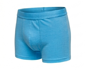 Boxers pour homme bleu clair en tricot de spandex, confortables, lavables en machine, coupe classique - Product Image 4
