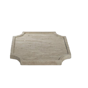 Plateau à Savon Horizontal Multifonctionnel en Travertin Beige de Luxe Style Art Déco, Support à Savon, Plateau de Présentation pour Bijoux, Finition Naturelle - Product Image 6