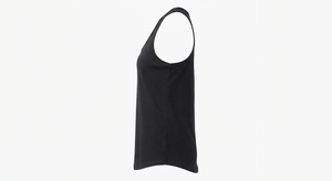 Women's 100% Cotton Eco-Friendly <b>Racerback</b> <b>Tank</b> <b>Top</b> Breathable Quick Dry Knitted Front Logo Casual Wear Gym Yoga 180g - Product Image 2