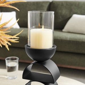 Minimalist <b>Black</b> <b>Metal</b> <b>Candle</b> <b>Holder</b> Modern Decorative <b>Candle</b> Stand For Home Decoration - Product Image 3