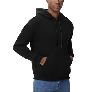 Sweat-shirt à capuche en molleton pour homme, personnalisé, à manches longues, pour le sport, hiver, 100% coton, avec poche kangourou et capuche - Product Image 1