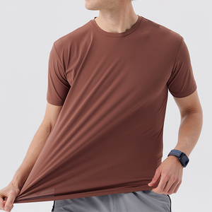 เสื้อยืดคอกลม ทรี 50% โพลีเอสเตอร์ 25% น้ำหนักเบา สำหรับผู้ชาย ออกกำลังกาย ฟิตเนส เล่นกีฬา วิ่ง เสื้อยืดออกกำลังกาย เสื้อยืดฟิตเนสชาย - Product Image 2