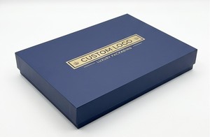 Caja Rígida con Logotipo Personalizado, Cartón Color Marfil, Rectangular, Estampado en Caliente, Embalaje de Lujo, Caja de Regalo Artesanal - Product Image 2