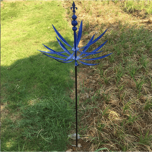 Girandole Eoliche in Metallo Extra Large per Esterni, Sculture a Forma di Mulino a Vento con Picchetto per Giardino, Ornamenti Artistici a Vento - Product Image 4