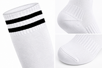 Chaussettes de sport personnalisées confortables et antidérapantes pour le football, 100% coton, automne, jeunes, hauteur genou, design personnalisé