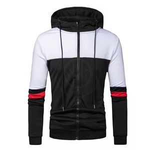 Sudadera con capucha premium para hombre, ligera, de tela transpirable, diseño con cremallera completa, corte básico y cómodo, perfecta para uso casual. - Product Image 4