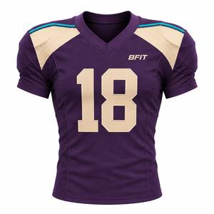 Premium Custom American Football Jersey and <b>Pants</b> Set for Men’s Teams <b>Padded</b> Breathable Fitted Men's Uniform - Product Image 4