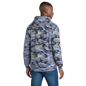 Sudadera con Capucha Unisex Personalizada de Forro Polar de 380g, Cortavientos de Invierno, con Aplique de Logotipo Frontal, Bordado con Pedrería, Sudadera con Capucha de Camuflaje - Product Image 2