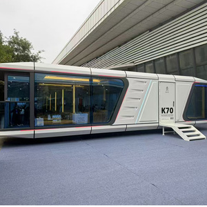 Hotel prefabricado portátil Baño al aire libre Remolque Inodoro móvil Baño portátil Ducha Inodoro Casa de cápsula pequeña para la venta - Product Image 4