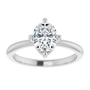 1.25 Carat Oval Cut Moissanite Engagement Ring Customized Solitaire Proposal Ring <b>Gift</b> 925 Sterling Silver <b>Unique</b> Ring <b>For</b> <b>Her</b> - Product Image 1