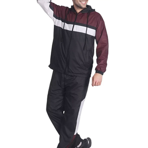 Ensemble de survêtement unisexe en nylon 2025 pour la gym et le fitness, coupe-vent athlétique personnalisé OEM, streetwear décontracté urbain, 2 pièces, printemps - Product Image 2