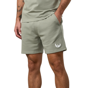 Mens Sage Green Jersey <b>Shorts</b> Casual Athletic Gymwear Lightweight Running Fitness Summer Activewear <b>Shorts</b> - Product Image 1