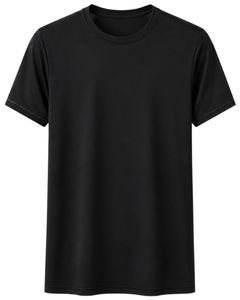 T-shirt de sport pour homme personnalisé par le fabricant, noir, à séchage rapide, respirant, en polyester, pour la course à pied, la gym, l'entraînement, vêtements de sport, tee-shirt uni pour la remise en forme - Product Image 1