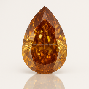 Diamant naturel certifié de 0,60 carat, coupe coussin, couleur orange brunâtre foncé, pour solitaire certifié SHREERAJ - Product Image 1