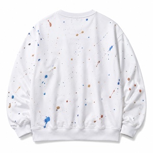 เสื้อสเวตเชิ้ตคอกลมสีขาว พิมพ์ลาย ทรงปกติ สำหรับผู้ชาย สวมใส่สบายๆ ในฤดูใบไม้ร่วง ผลิตจากผ้าฝ้ายถัก 100% - Product Image 6