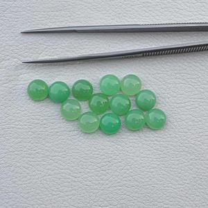 พลอยคริโซเพรสทรงกลม8มม. พร้อมซื้ออัญมณีทรงหลวมด้านหลังเรียบ - Product Image 1