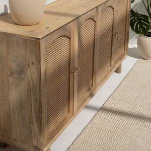 ตู้บุฟเฟต์หวายสี่บาน วานดานา อาริสต้า เฮกซา ดีไซน์ประตูโค้ง สำหรับตกแต่งภายในบ้านสไตล์โมเดิร์น - Product Image 2