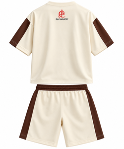 2026 New Arrived High Quality Summer Casual Wear Men <b>Set</b> <b>Knitted</b> 100% Cotton Silk Screen Printed Logo Quick Dry OEM/ODM Custom - Product Image 3