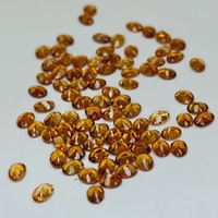 Granat Spessartite de Haute Qualité, Pierre Précieuse Naturelle Facettée Orange de Coupe Ovale pour la Conception de Bijoux