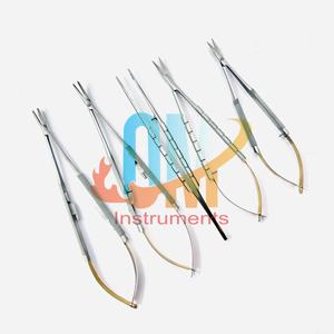 ชุดเครื่องมือไมโคร TC Castroviejo ประกอบด้วย กรรไกร ที่จับเข็ม คีมเย็บแผลตรง คีมผูกไหมเย็บ คุณภาพทางการแพทย์เยอรมัน สำหรับงานทันตกรรมและศัลยกรรมตา - Product Image 6